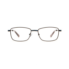 Full Rim Black Vision Männliches Metallmaterial optischer Rahmen Brillen